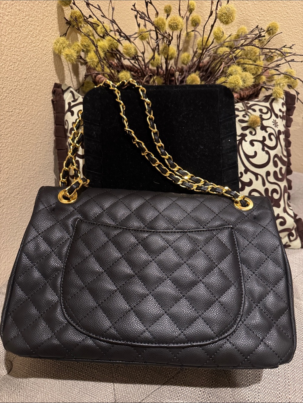Chanel Classic Black Quilted Caviar leather Jumbo Size - Picture 4 of 16
